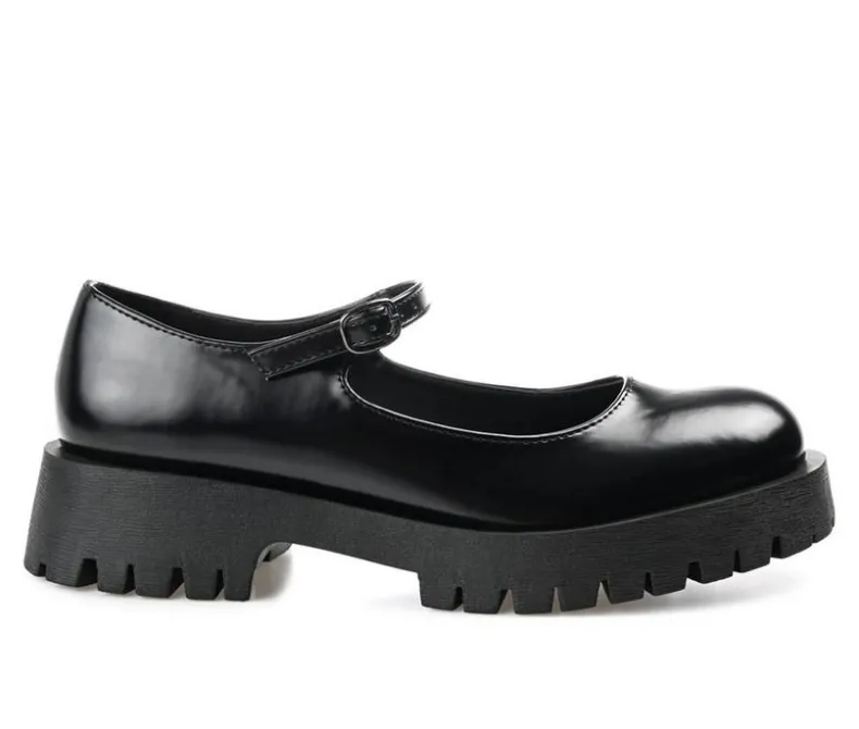 Loafers & Oxfords>Journee Collection Women's Kamie Chunky Mary Janes
