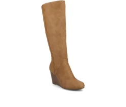 Wide Calf|Tall>Journee Collection Women's Langly Wide Calf Knee High Boots