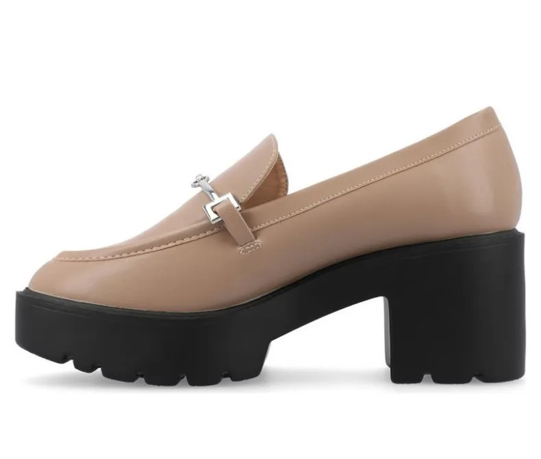 Loafers & Oxfords>Journee Collection Women's Keeziah Chunky Heeled Loafers