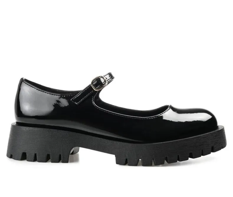 Loafers & Oxfords>Journee Collection Women's Kamie Chunky Mary Janes