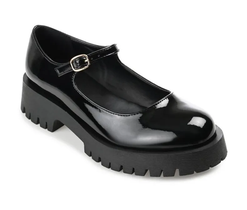 Loafers & Oxfords>Journee Collection Women's Kamie Chunky Mary Janes