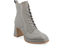 Lace Up|Dress>Journee Collection Women's Kalindi Lace Up Heeled Booties