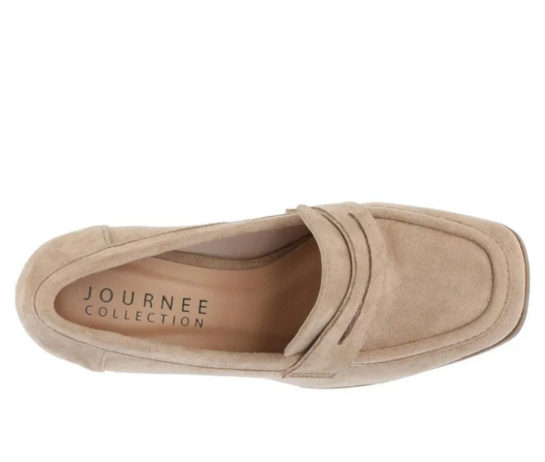 Loafers & Oxfords>Journee Collection Women's Malleah Block Heel Loafers