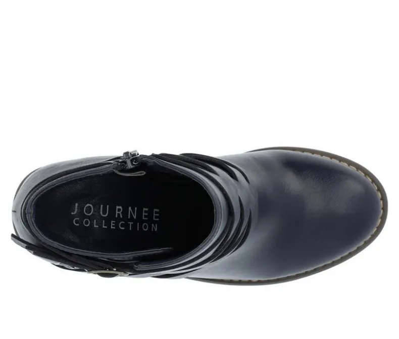Dress>Journee Collection Women's Strap Wide Width Booties