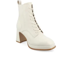 Lace Up|Dress>Journee Collection Women's Kalindi Lace Up Heeled Booties