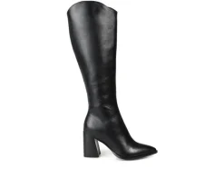 Wide Calf|Tall>Journee Signature Women's Laila-WC Knee High Heeled Boots