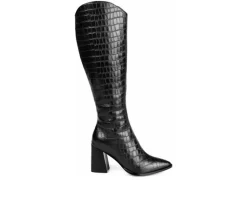 Wide Calf|Tall>Journee Signature Women's Laila-XWC Knee High Heeled Boots