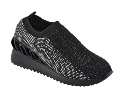 Platform>Lady Couture Women's Bella Slip On Wedge Sneakers