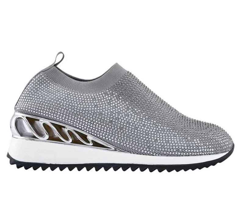 Platform>Lady Couture Women's Bella Slip On Wedge Sneakers