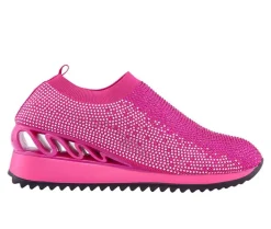 Platform|Athletics & Sneakers>Lady Couture Women's Bella Slip On Wedge Sneakers