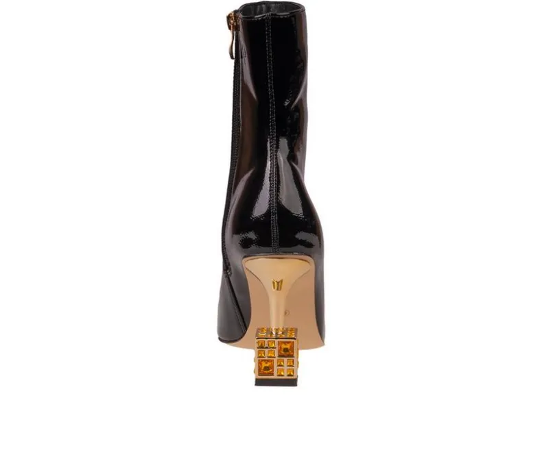 Dress>Lady Couture Women's Crown Heeled Booties