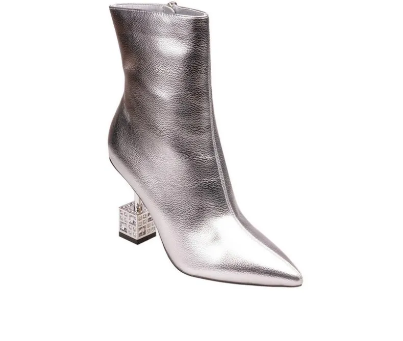 Dress>Lady Couture Women's Crown Heeled Booties
