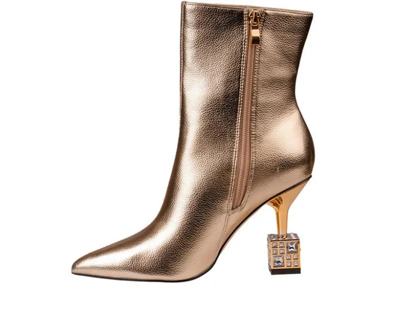 Dress>Lady Couture Women's Crown Heeled Booties