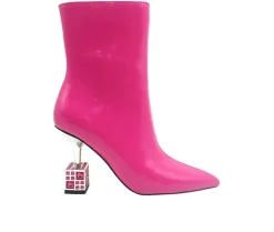 Dress>Lady Couture Women's Crown Heeled Booties