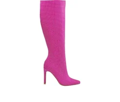 Tall|Dress>Lady Couture Women's Diamond Knee High Stiletto Boots