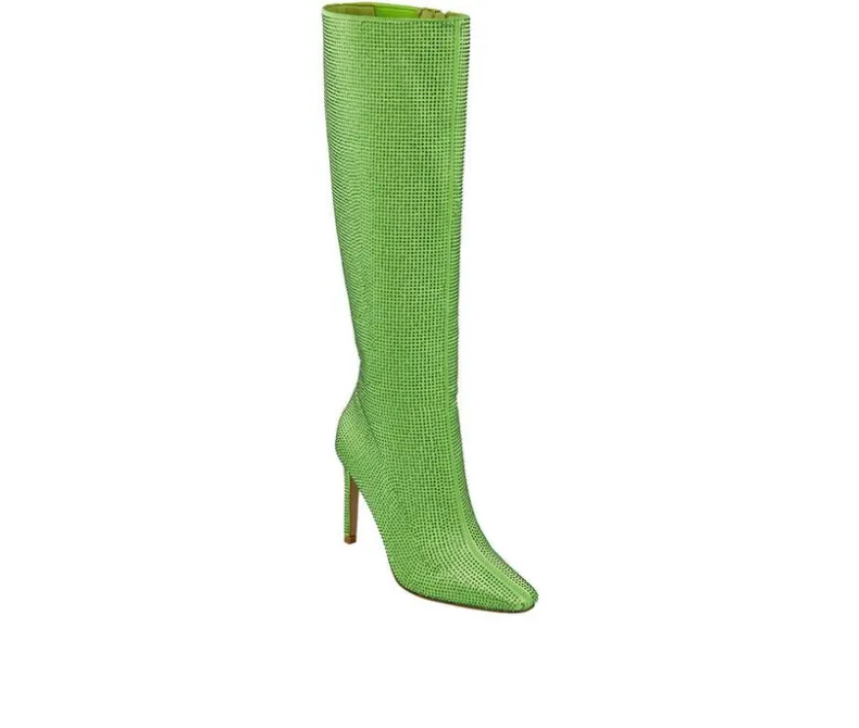 Tall|Dress>Lady Couture Women's Diamond Knee High Stiletto Boots