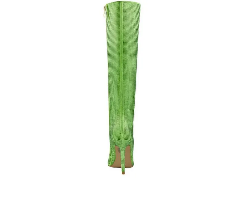 Tall|Dress>Lady Couture Women's Diamond Knee High Stiletto Boots