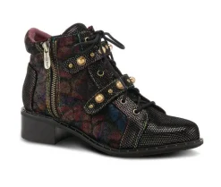 Lace Up|Dress>L'Artiste Women's Chrissy Combat Booties