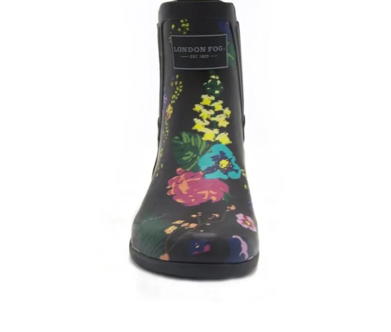 Chelsea|Boots & Booties>London Fog Women's Piccadilly Chelsea Rain Boots
