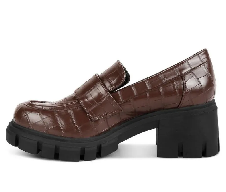 Loafers & Oxfords>London Rag Women's Benz Heeled Loafers