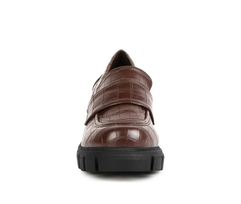 Loafers & Oxfords>London Rag Women's Benz Heeled Loafers