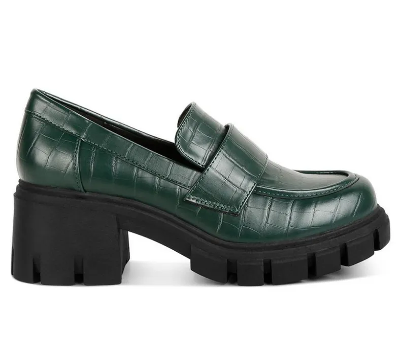 Loafers & Oxfords>London Rag Women's Benz Heeled Loafers