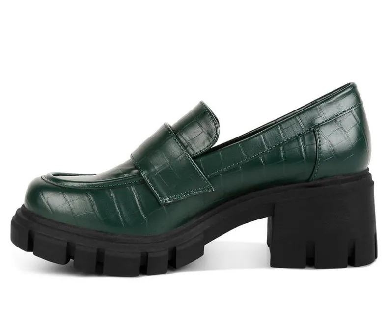 Loafers & Oxfords>London Rag Women's Benz Heeled Loafers
