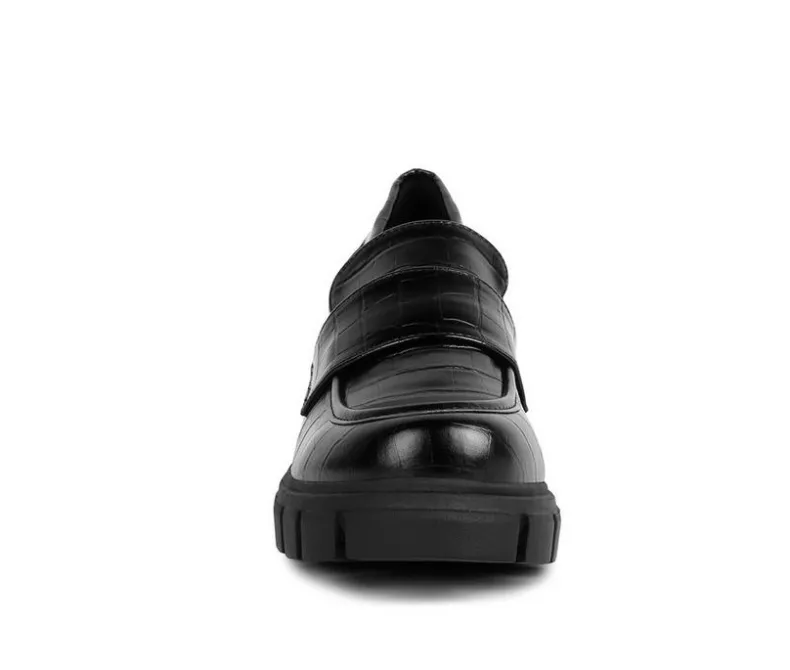 Loafers & Oxfords>London Rag Women's Benz Heeled Loafers