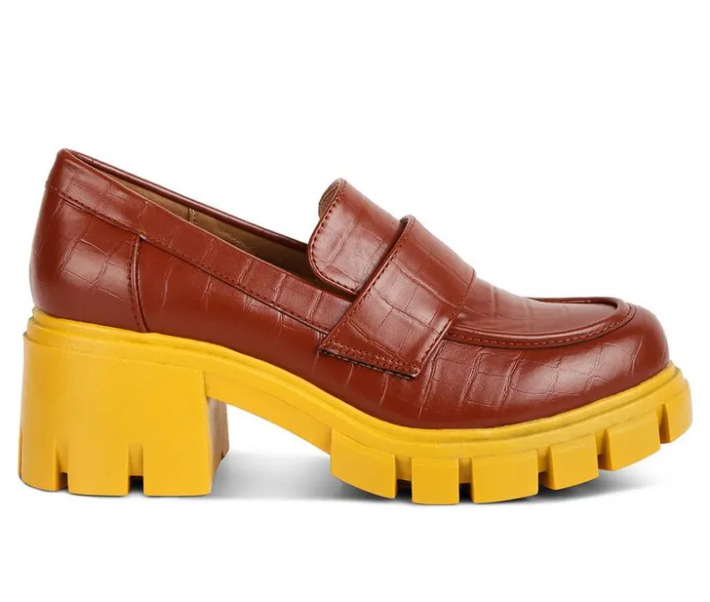 Loafers & Oxfords>London Rag Women's Benz Heeled Loafers