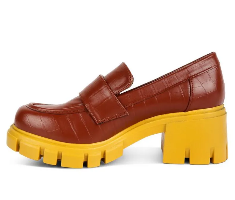 Loafers & Oxfords>London Rag Women's Benz Heeled Loafers