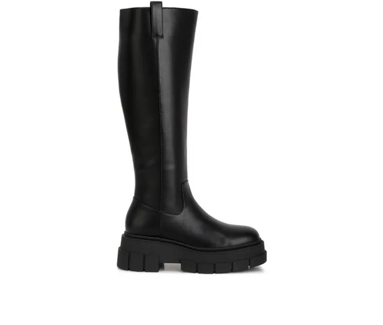 Tall>London Rag Women's Blume Lug Knee High Boots