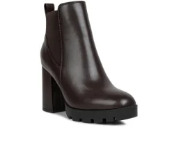 Dress|Chelsea>London Rag Women's Bolt Block Heel Chelsea Booties