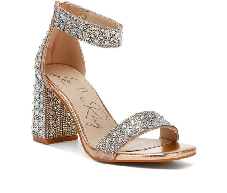 Sandals>London Rag Women's Cady Rhinestones Dress Sandals