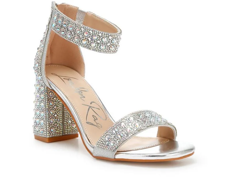 Sandals>London Rag Women's Cady Rhinestones Dress Sandals