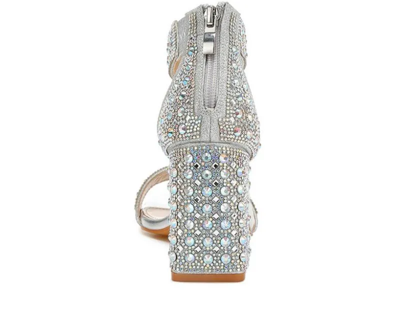 Sandals>London Rag Women's Cady Rhinestones Dress Sandals