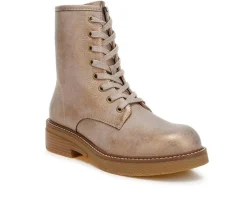 Lace Up>London Rag Women's Clover Combat Booties