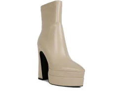 Dress>London Rag Women's Dextra Platform Heeled Booties