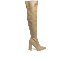 Dress>London Rag Women's Flittle Over The Knee Heeled Boots