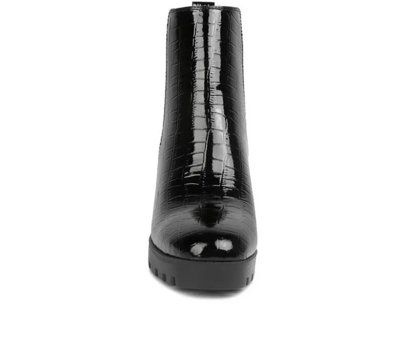 Dress>London Rag Women's Fox Block Heel Booties