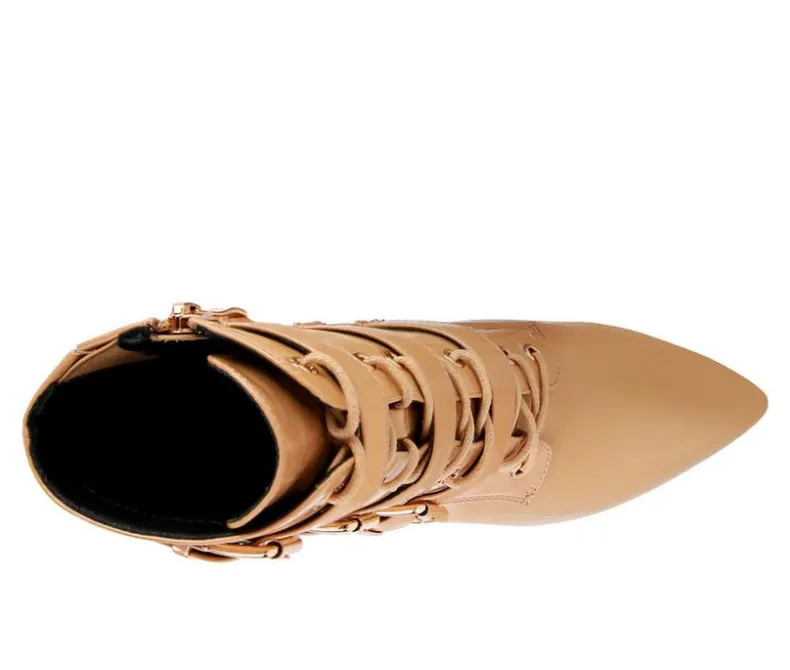 Dress>London Rag Women's Gangup Platform Stiletto Booties