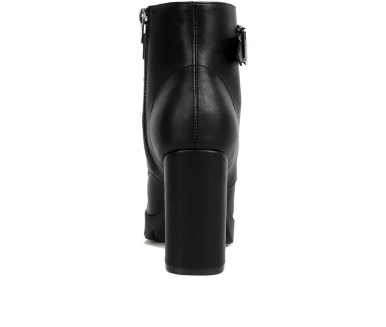 Lace Up|Dress>London Rag Women's Grahams Platform Heeled Combat Boots