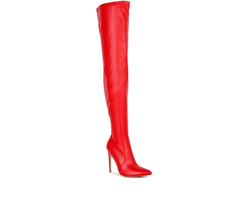 Dress>London Rag Women's Gush Over Over The Knee Stiletto Boots