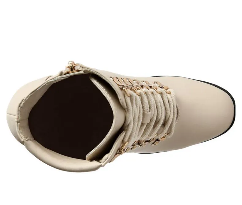 Lace Up|Dress>London Rag Women's Hamiltons Platform Heeled Combat Boots