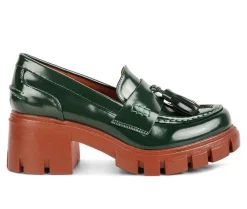 Loafers & Oxfords>London Rag Women's Jonah Chunky Heeled Loafers