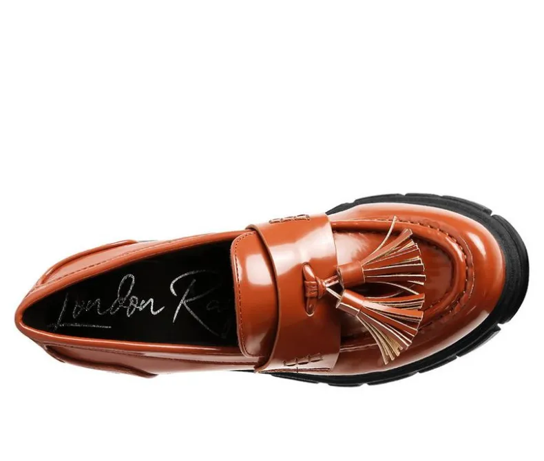Loafers & Oxfords>London Rag Women's Jonah Chunky Heeled Loafers