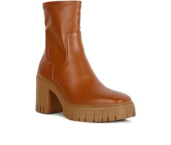 Dress>London Rag Women's Kokum Platform Heeled Booties