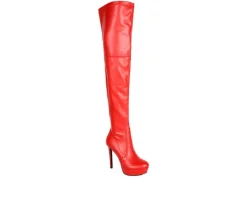 Dress>London Rag Women's Marvelettes Over The Knee Stiletto Boots