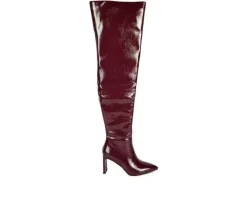 Dress>London Rag Women's Minkles Over The Knee Heeled Boots