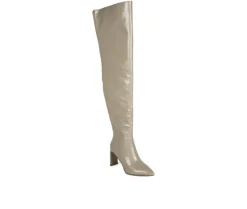 Dress>London Rag Women's Minkles Over The Knee Heeled Boots