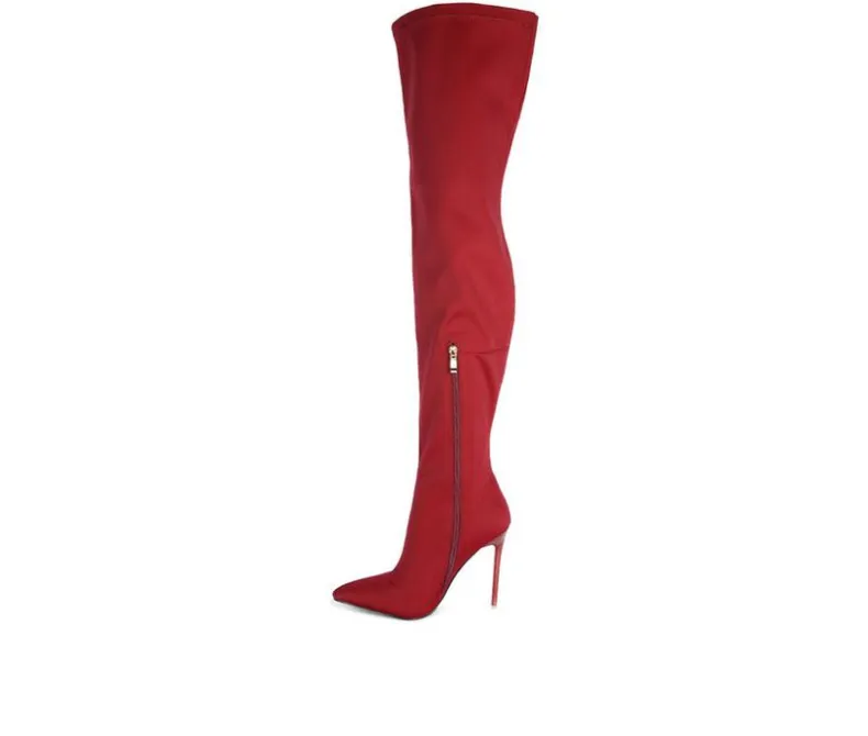 Dress>London Rag Women's No Calm Over The Knee Stiletto Boots